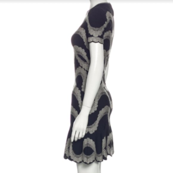 RARE Alexander McQueen Knit Intarsia Dress, Size XS - Picture 2 of 4
